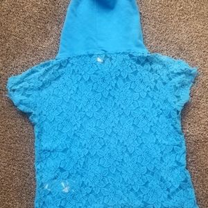 Hollister Victoria Beach Hoodie (Heather Blue Lace)